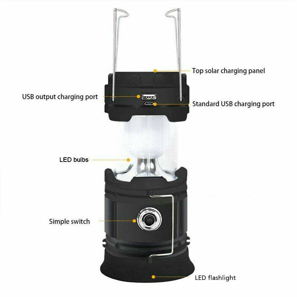 Camping Lantern - Rechargeable LED Lantern for Camping, Emergency, Hurricane and Survival Kits