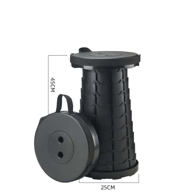 Premium Collapsible Portable Stool - Folding Stool for Outdoor Camping, Fishing, Queuing and Musical Application.