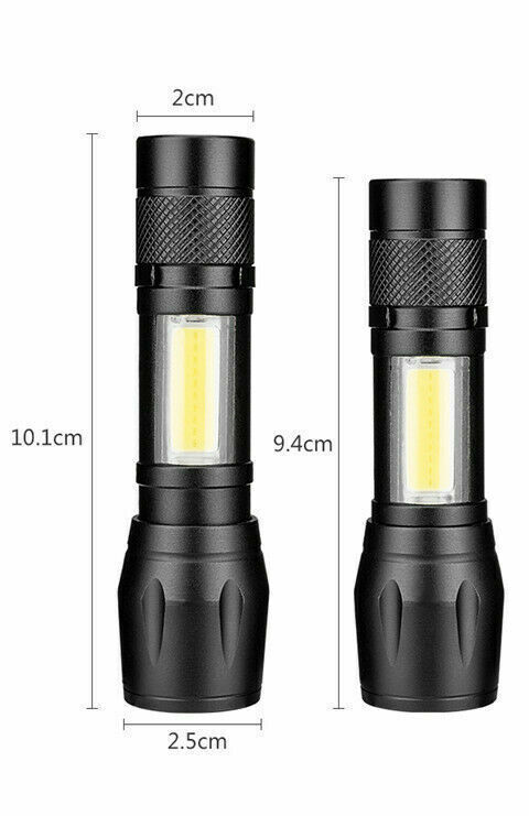 Mini Powerful Tactical Flashlight with COB Light