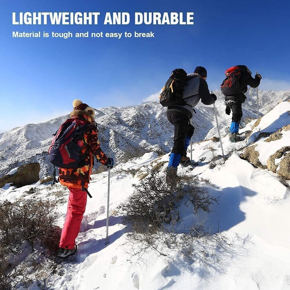 Tactical Trekking Poles Survival Walking Cane Camping Hiking Stick Alpenstock