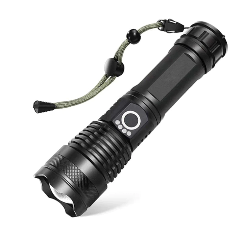 Tactical Flashlight- Super Bright LED with Rechargeable Battery