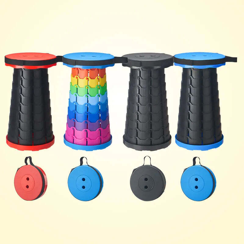Premium Collapsible Portable Stool - Folding Stool for Outdoor Camping, Fishing, Queuing and Musical Application.