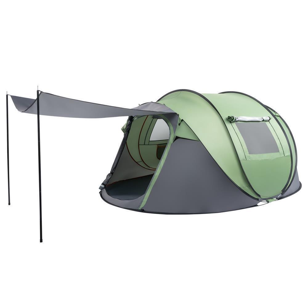 4 Person Pop Up Camping Tent - Waterproof and  Automatic Instant Setup